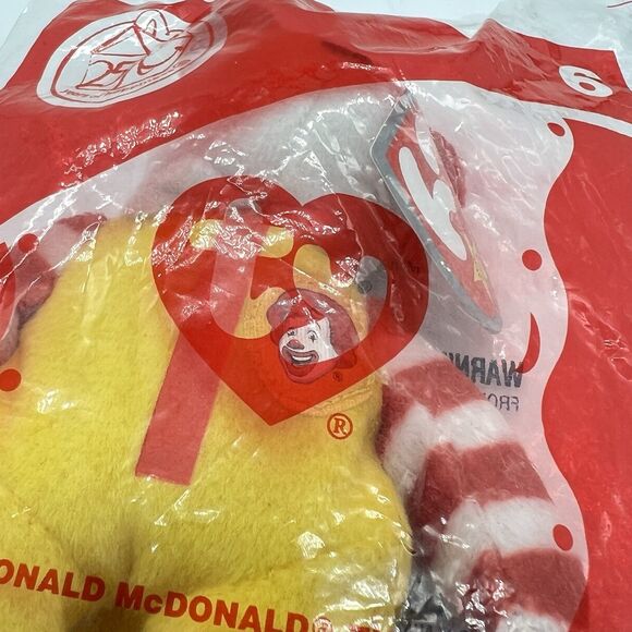 TY Teenie Beanie Babies Happy Meal Ronald McDonald Bear 25th Anniversary 2004 - Picture 4 of 5